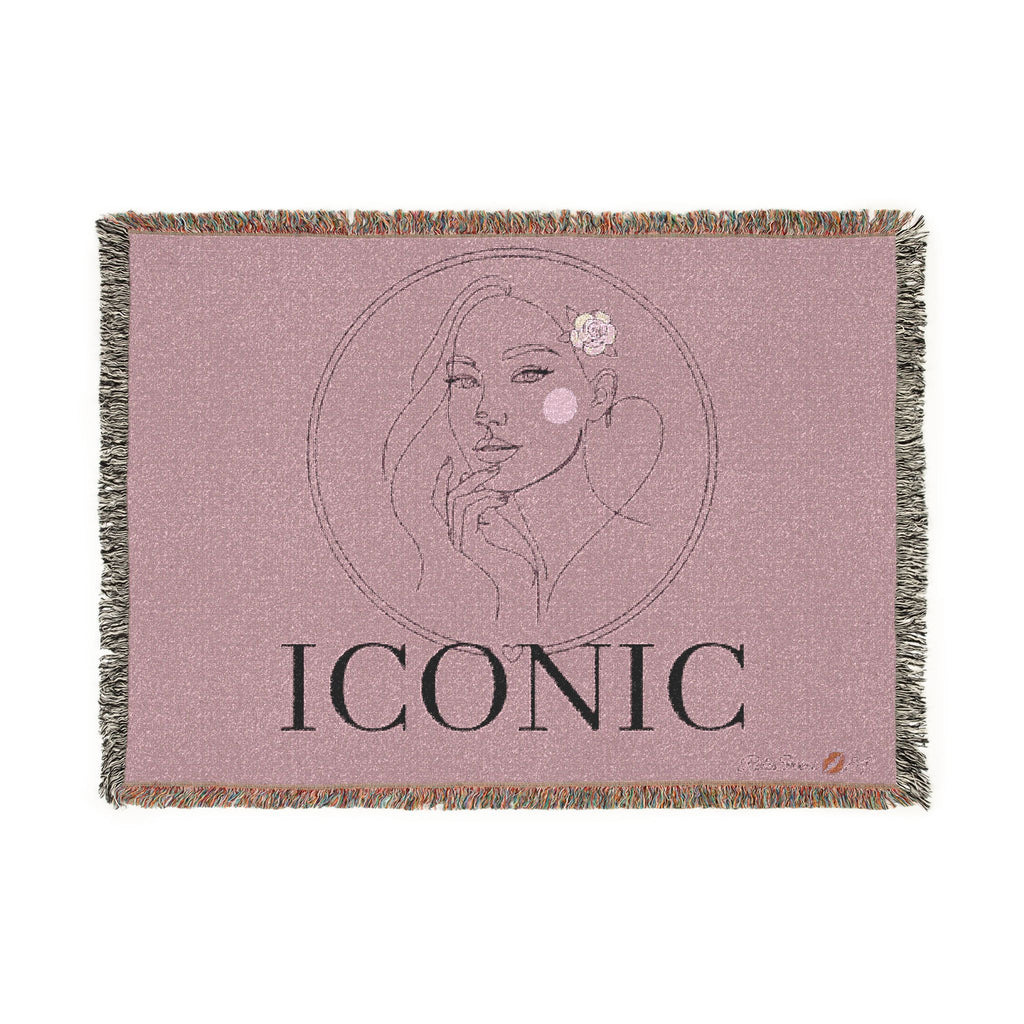 Cuddle up with Iconic woven blanket