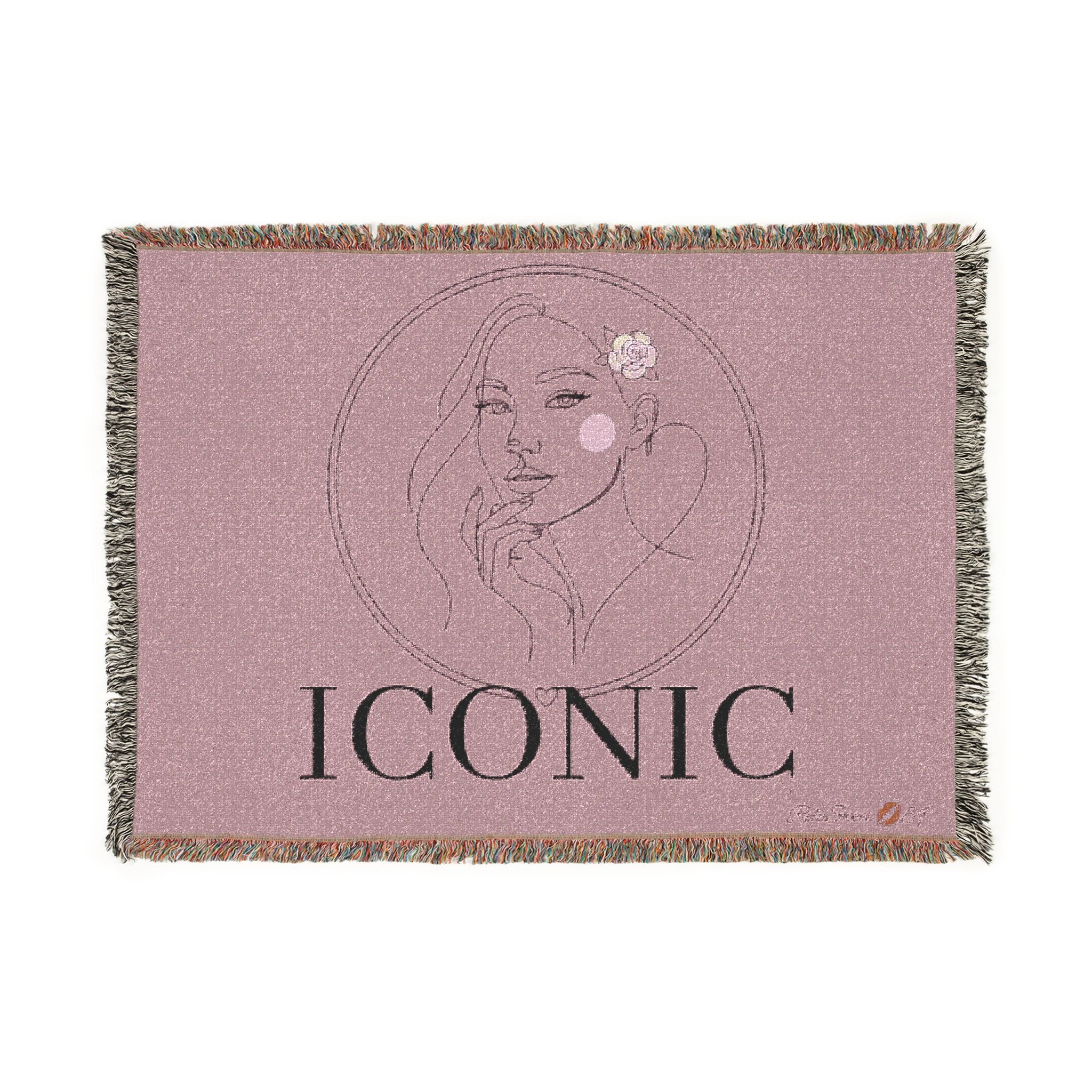 Cuddle up with Iconic woven blanket