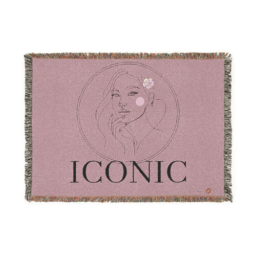 Cuddle up with Iconic woven blanket