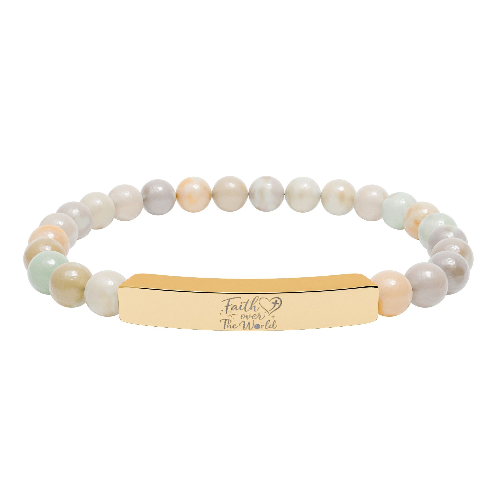 Faith Stone Bar Bracelet