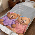Teddy Bear Plush Blanket Cuddle approved