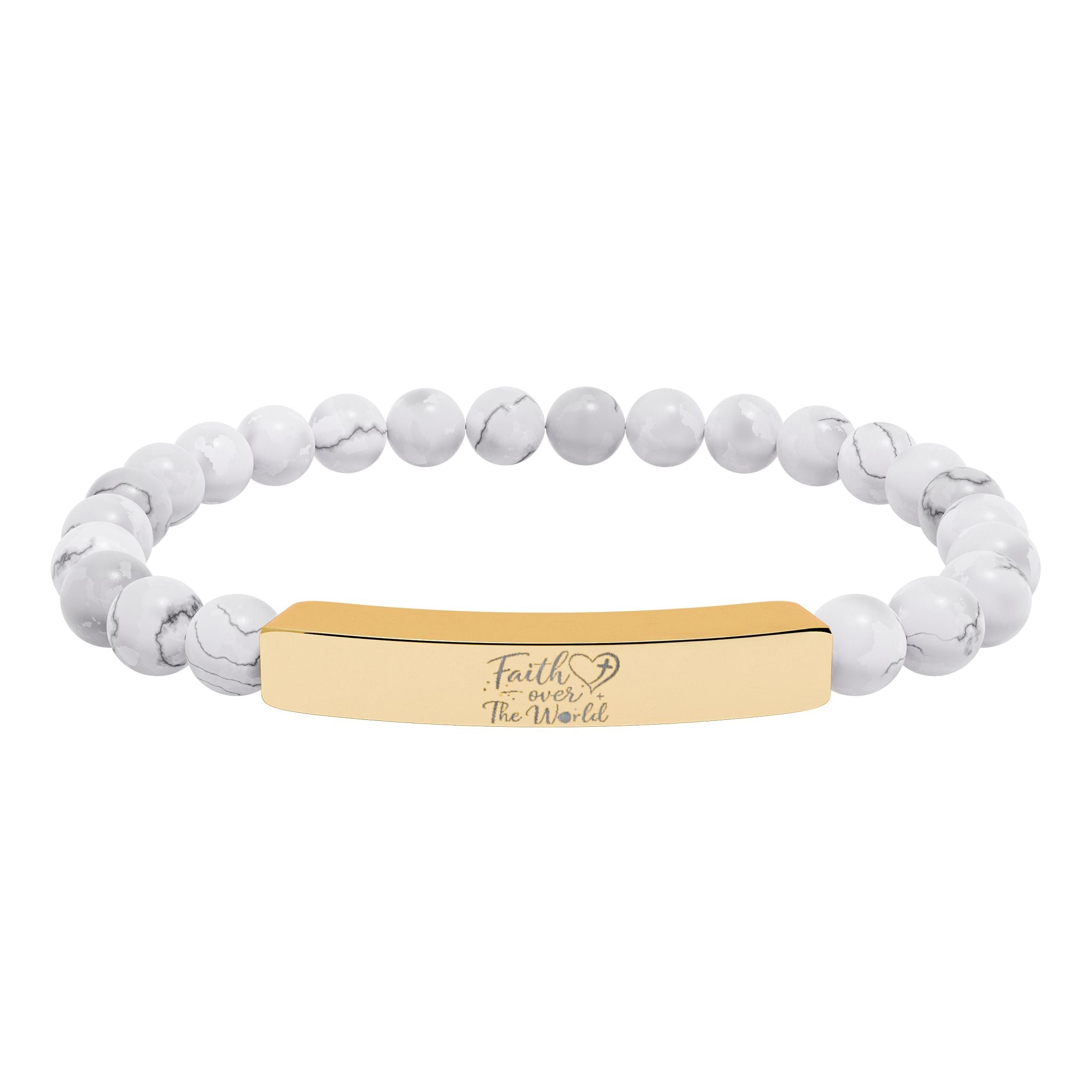 Faith Stone Bar Bracelet