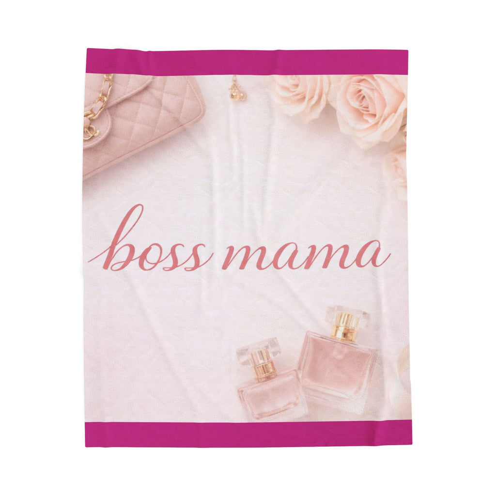 Boss Mama Velveteen Plush Blanket