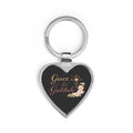 Grace & Gratitude Heart Keychain