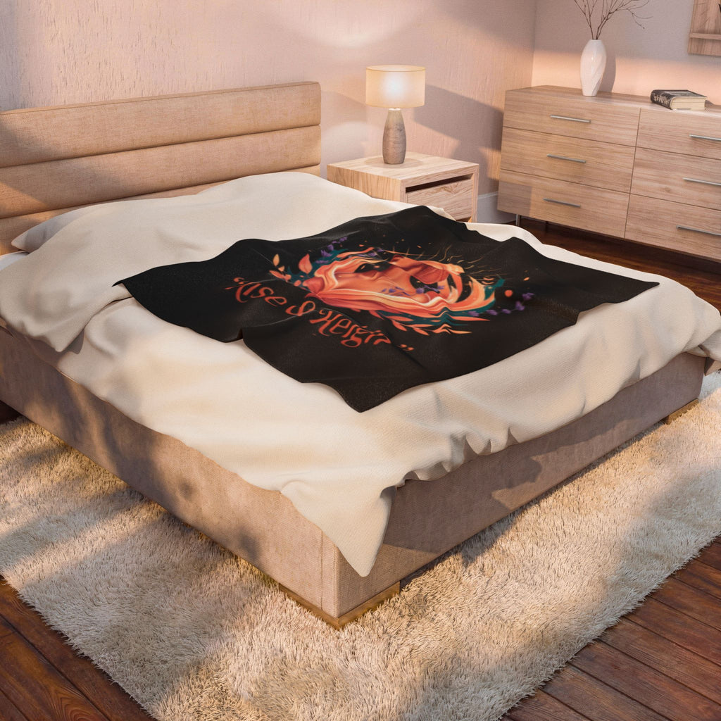 "Rise & Reign" Goddess plush blanket