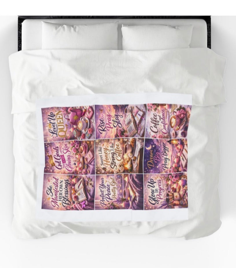 Laying in faith~ plush blanket