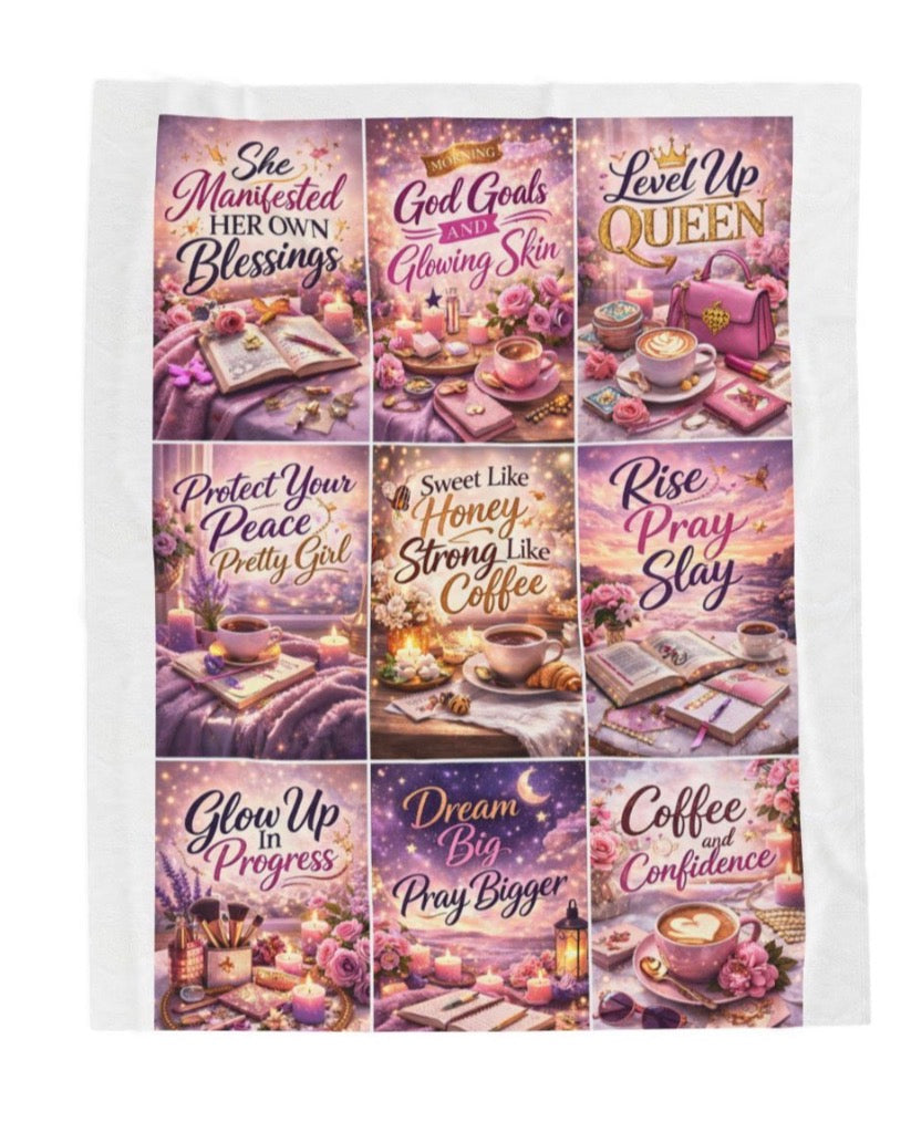 Laying in faith~ plush blanket