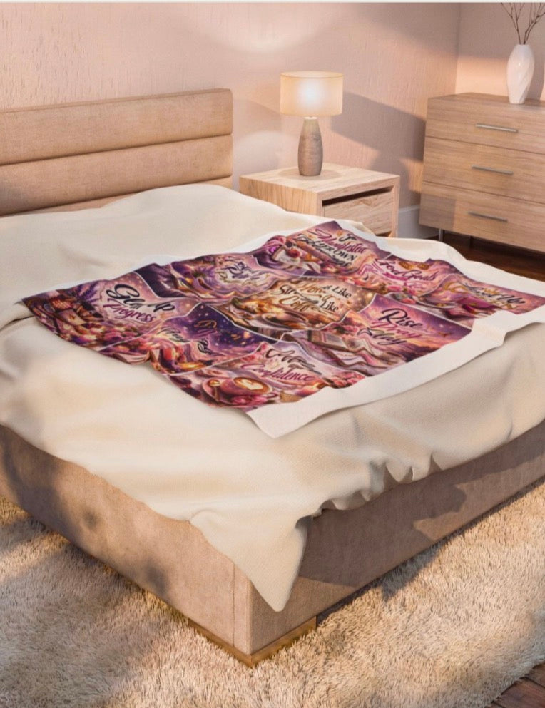 Laying in faith~ plush blanket